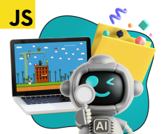 Язык программирования JavaScript + AI. Проектное обучение + геймификация + AI-помощники - КИБЕРшкола программирования для детей, компьютерные курсы для школьников, начинающих и подростков - KIBERone г. Левобережный