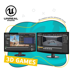 Unreal Engine 4. Игровой движок - КИБЕРшкола программирования для детей, компьютерные курсы для школьников, начинающих и подростков - KIBERone г. Левобережный