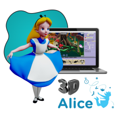 Alice 3d - КИБЕРшкола программирования для детей, компьютерные курсы для школьников, начинающих и подростков - KIBERone г. Левобережный
