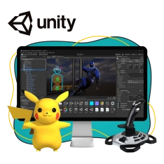 Мир игр на Unity 2D на популярном движке + AI-помощники - КИБЕРшкола программирования для детей, компьютерные курсы для школьников, начинающих и подростков - KIBERone г. Левобережный