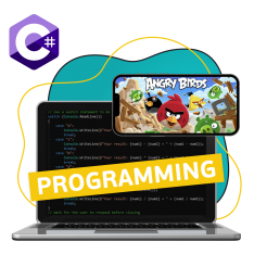 Программирование на C#. Удивительный мир 2D-игр - КИБЕРшкола программирования для детей, компьютерные курсы для школьников, начинающих и подростков - KIBERone г. Левобережный