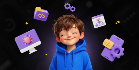 Идеальный сайт с нуля: код, дизайн и AI-помощник - КИБЕРшкола программирования для детей, компьютерные курсы для школьников, начинающих и подростков - KIBERone г. Левобережный